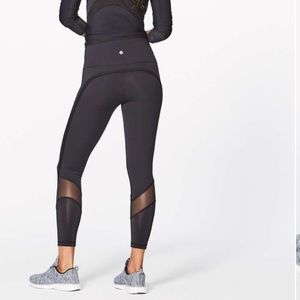 LULULEMON mesh lower leggings